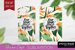 Family Quote Phone Case PNG - Summer Flowers Case PNG Product Image 1