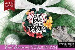 Family Quote Ornament PNG - Summer Flowers PNG Sublimation Product Image 1