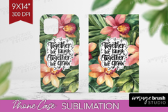 Family Quote Phone Case PNG - Summer Flowers Case PNG Product Image 1