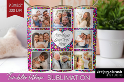 Glitter Photo Tumbler PNG - Sparkle Picture Tumbler Wrap Product Image 1