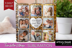 Glitter Photo Tumbler PNG - Sparkle Picture Tumbler Wrap Product Image 1