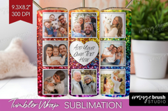 Glitter Photo Tumbler PNG - Sparkle Picture Tumbler Wrap Product Image 1