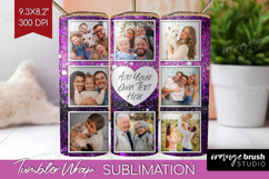 Glitter Photo Tumbler PNG - Sparkle Picture Tumbler Wrap Product Image 1