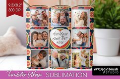 Groovy Photo Tumbler PNG - Flowers Picture Tumbler Wrap Product Image 1