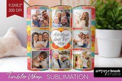 Groovy Photo Tumbler PNG - Flowers Picture Tumbler Wrap Product Image 1