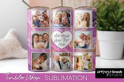 Photo Tumbler Wrap, Marble Family Frame Tumbler Sublimation Product Image 1