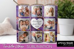 Photo Tumbler Wrap, Marble Family Frame Tumbler Sublimation Product Image 1