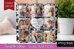 Retro Photo Tumbler PNG - Flowers Picture Tumbler Wrap Product Image 1