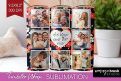 Retro Photo Tumbler PNG - Flowers Picture Tumbler Wrap Product Image 1
