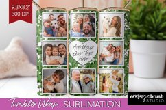Retro Photo Tumbler PNG - Flowers Picture Tumbler Wrap Product Image 1