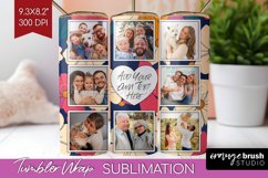 Retro Photo Tumbler PNG - Flowers Picture Tumbler Wrap Product Image 1