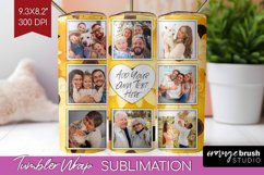 Retro Photo Tumbler PNG - Flowers Picture Tumbler Wrap Product Image 1
