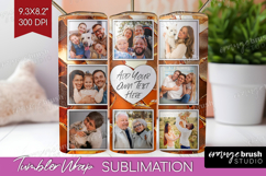 Rose Gold Photo Tumbler PNG - Abstract Picture Tumbler Wrap Product Image 1