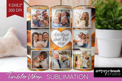 Rose Gold Photo Tumbler PNG - Abstract Picture Tumbler Wrap Product Image 1