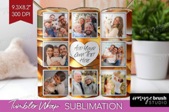 Rose Gold Photo Tumbler PNG - Abstract Picture Tumbler Wrap Product Image 1