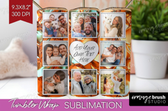 Rose Gold Photo Tumbler PNG - Abstract Picture Tumbler Wrap Product Image 1