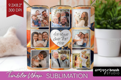 Rose Gold Photo Tumbler PNG - Abstract Picture Tumbler Wrap Product Image 1