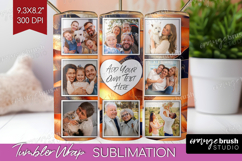 Rose Gold Photo Tumbler PNG - Abstract Picture Tumbler Wrap Product Image 1
