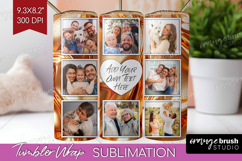 Rose Gold Photo Tumbler PNG - Abstract Picture Tumbler Wrap Product Image 1