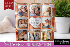 Rose Gold Photo Tumbler PNG - Abstract Picture Tumbler Wrap Product Image 1