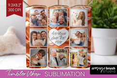 Rose Gold Photo Tumbler PNG - Abstract Picture Tumbler Wrap Product Image 1