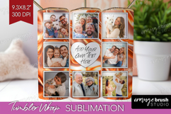 Rose Gold Photo Tumbler PNG - Abstract Picture Tumbler Wrap Product Image 1