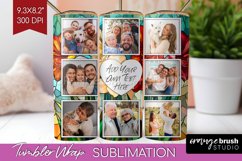 Stained Glass Photo Tumbler PNG - Flowers Picture Tumbler Product Image 1