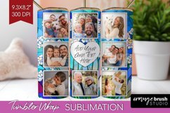 Stained Glass Photo Tumbler PNG - Flowers Picture Tumbler Product Image 1