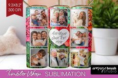 Stained Glass Photo Tumbler PNG - Flowers Picture Tumbler Product Image 1