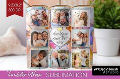 Stained Glass Photo Tumbler PNG - Flowers Picture Tumbler Product Image 1