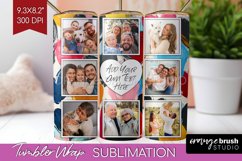 Valentines Day Photo Tumbler PNG - Heart Picture Tumbler Product Image 1