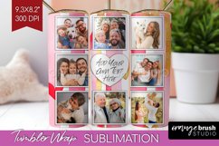 Valentines Day Photo Tumbler PNG - Heart Picture Tumbler Product Image 1