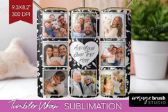 Retro Flowers Photo Tumbler PNG - Floral Picture Tumbler Product Image 1