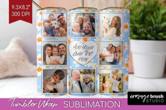 Retro Flowers Photo Tumbler PNG - Floral Picture Tumbler Product Image 1