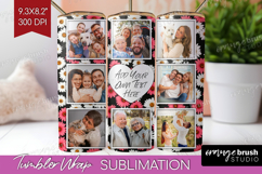 Retro Flowers Photo Tumbler PNG - Floral Picture Tumbler Product Image 1