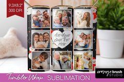 Christmas Photo Tumbler PNG - Snowman Picture Tumbler Wrap Product Image 1