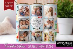 Christmas Photo Tumbler PNG - Snowman Picture Tumbler Wrap Product Image 1