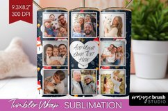 Christmas Photo Tumbler PNG - Snowman Picture Tumbler Wrap Product Image 1