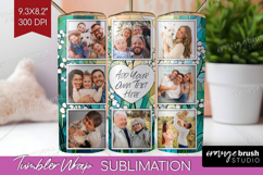 Stained Glass Photo Tumbler PNG - Flowers Picture Tumbler Product Image 1