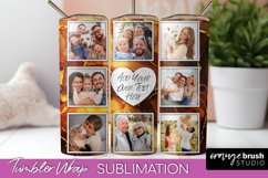 Photo Tumbler Wrap, Marble Family Frame Tumbler Sublimation Product Image 1