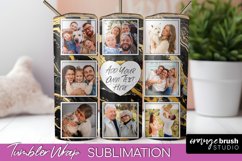 Photo Tumbler Wrap, Marble Family Frame Tumbler Sublimation Product Image 1