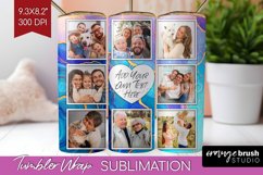 Alcohol Ink Photo Tumbler PNG - Marble Picture Tumbler Wrap Product Image 1