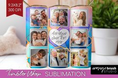 Alcohol Ink Photo Tumbler PNG - Marble Picture Tumbler Wrap Product Image 1