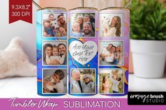 Alcohol Ink Photo Tumbler PNG - Marble Picture Tumbler Wrap Product Image 1