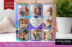 Alcohol Ink Photo Tumbler PNG - Marble Picture Tumbler Wrap Product Image 1