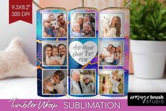 Alcohol Ink Photo Tumbler PNG - Marble Picture Tumbler Wrap Product Image 1