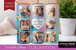 Alcohol Ink Photo Tumbler PNG - Marble Picture Tumbler Wrap Product Image 1