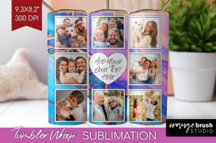 Alcohol Ink Photo Tumbler PNG - Marble Picture Tumbler Wrap Product Image 1