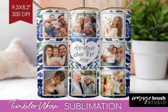 Folk Flowers Photo Tumbler PNG - Floral Picture Tumbler Wrap Product Image 1