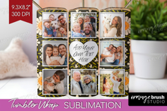Folk Flowers Photo Tumbler PNG - Floral Picture Tumbler Wrap Product Image 1